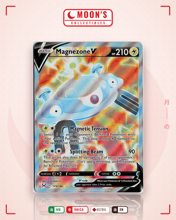 Carta Pokémon Magnezone V · Lost Origin #175/196 (NM) — pieza única en Moon's Collectibles México