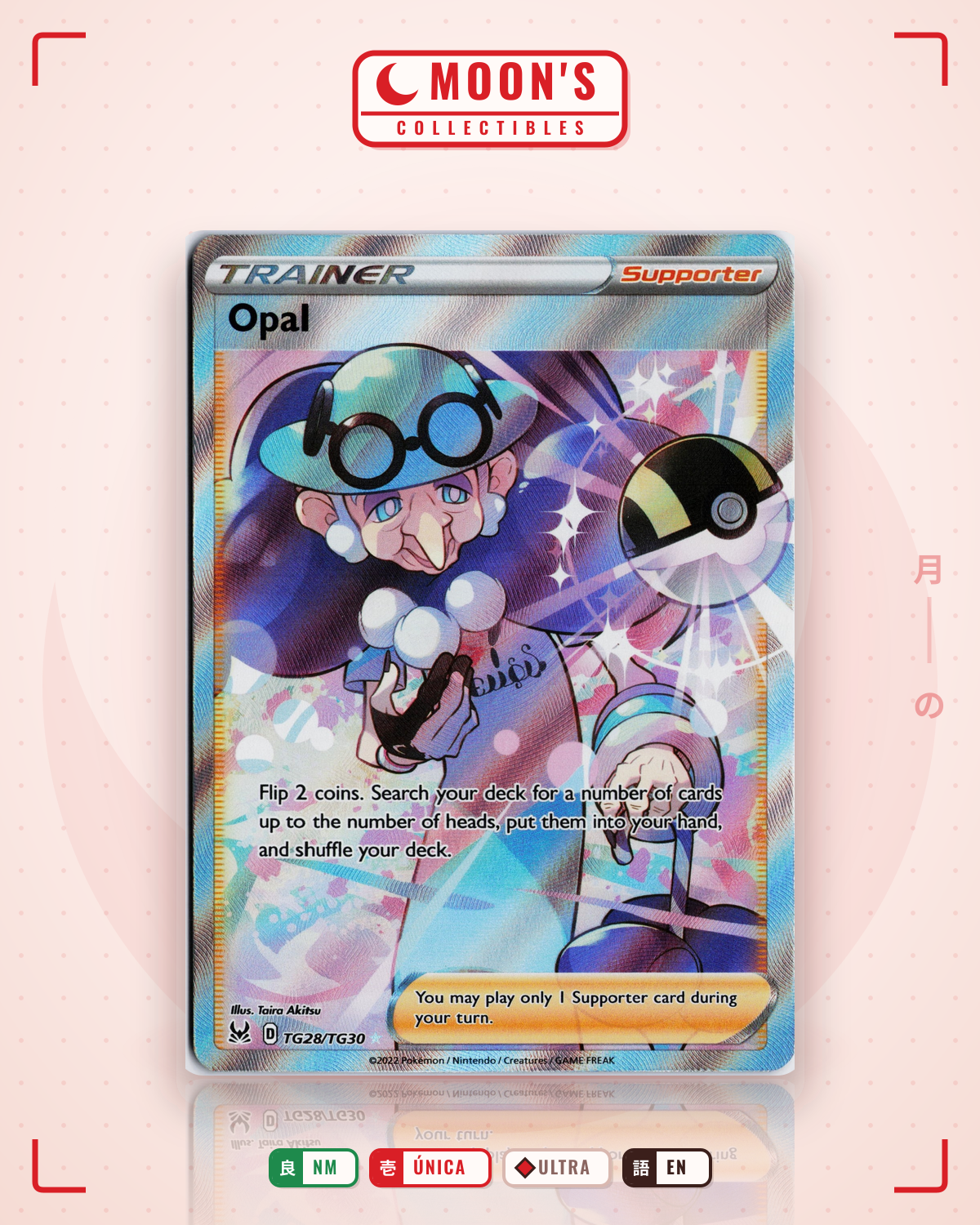 Carta Pokémon Opal · Lost Origin Trainer Gallery #TG28/TG30 (NM) — pieza única en Moon's Collectibles México