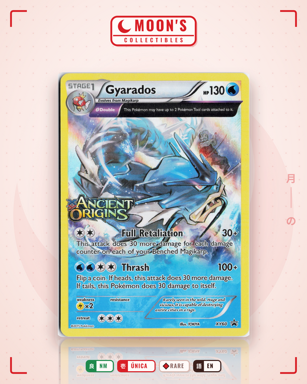 Carta Pokémon Gyarados · XY Black Star Promos #XY60 (NM) — pieza única en Moon's Collectibles México