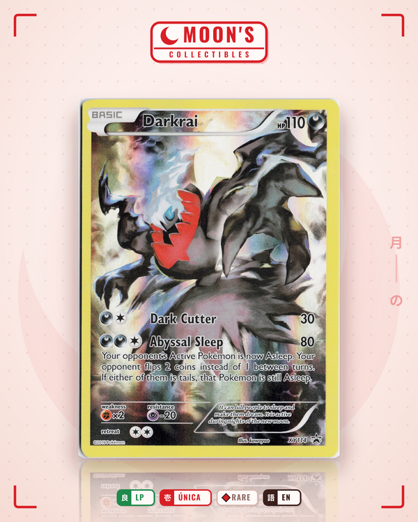 Carta Pokémon Darkrai · XY Black Star Promos #XY114 (LP) — pieza única en Moon's Collectibles México