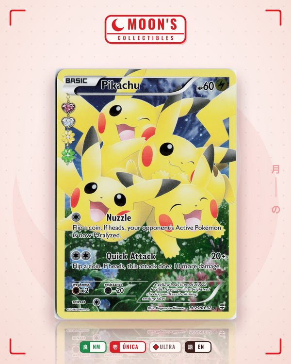 Carta Pokémon Pikachu · Generations #RC29/RC32 (NM) — pieza única en Moon's Collectibles México