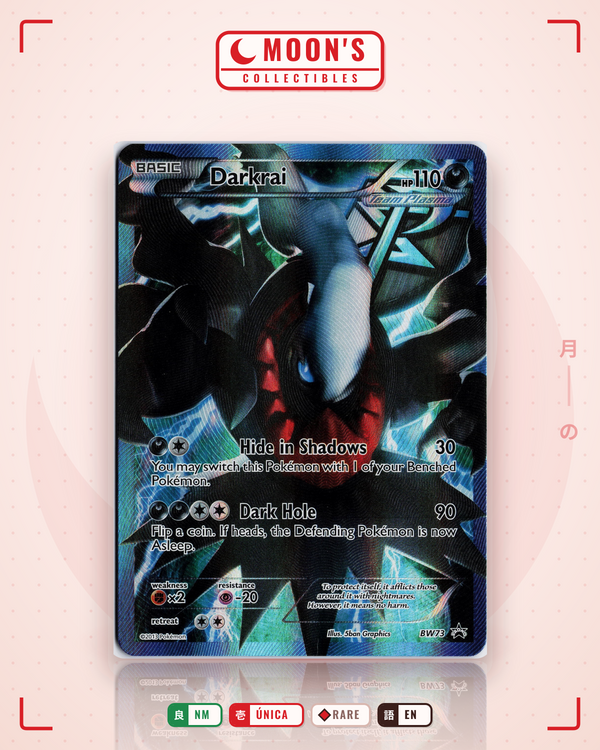 Carta Pokémon Darkrai · BW Black Star Promos #BW73 (NM) — pieza única en Moon's Collectibles México
