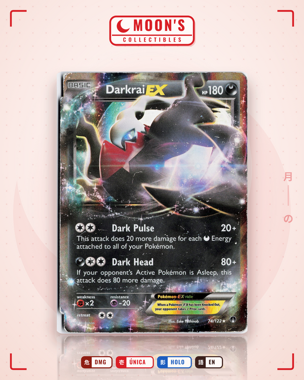 Carta Pokémon Darkrai-EX · BREAKpoint #74/122 (DMG) — pieza única en Moon's Collectibles México