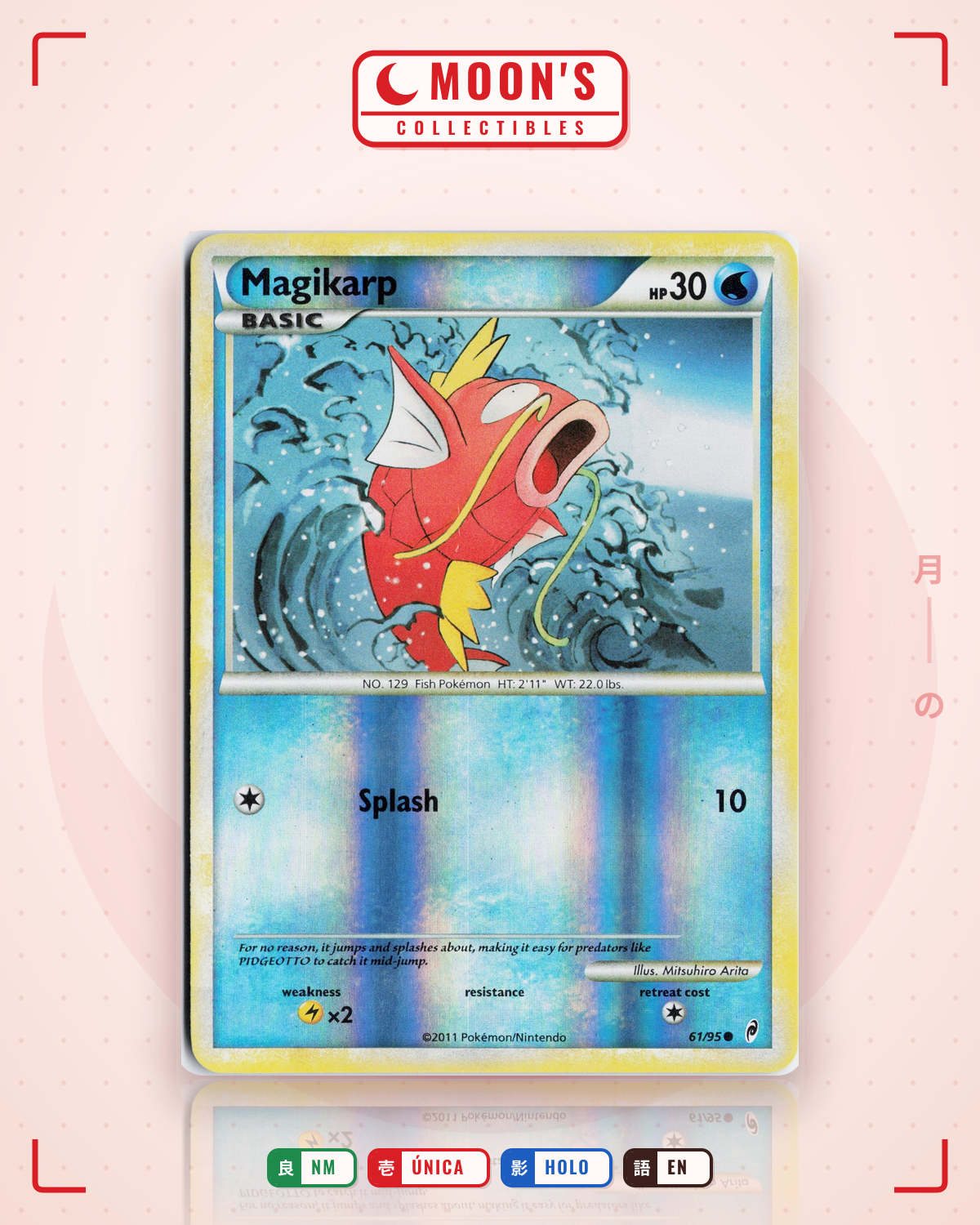 Carta Pokémon Magikarp · Call of Legends #61/95 (NM) — pieza única en Moon's Collectibles México