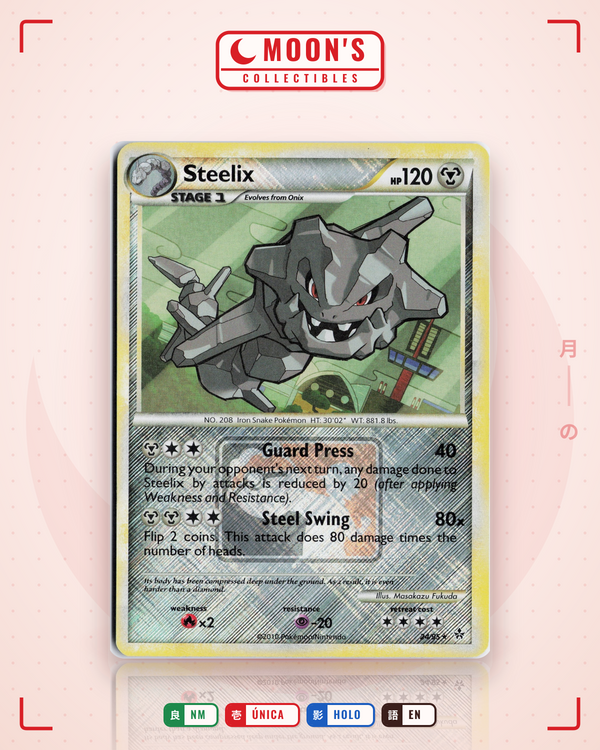Carta Pokémon Steelix · HS—Unleashed #24/95 (NM) — pieza única en Moon's Collectibles México