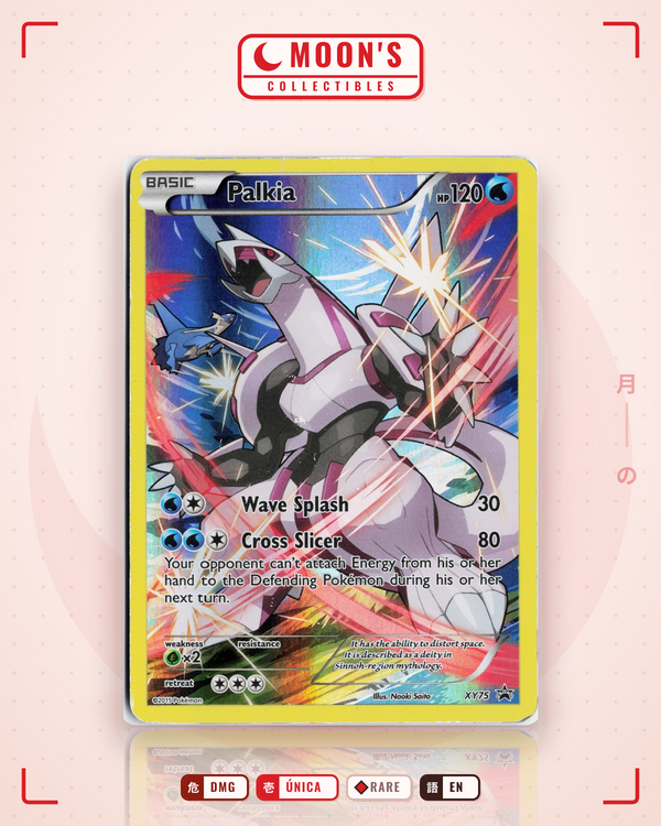 Carta Pokémon Palkia · XY Black Star Promos #XY75 (DMG) — pieza única en Moon's Collectibles México