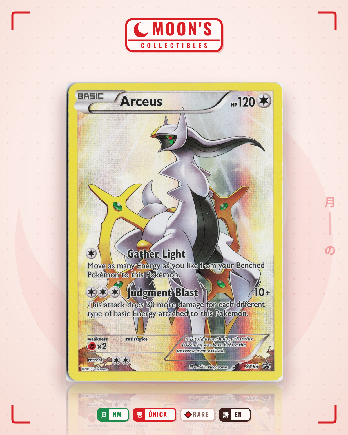Carta Pokémon Arceus · XY Black Star Promos #XY83 (NM) — pieza única en Moon's Collectibles México