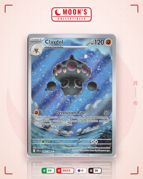 Carta Pokémon Claydol · Chaos Rising #092/086 (NM) — pieza única en Moon's Collectibles México