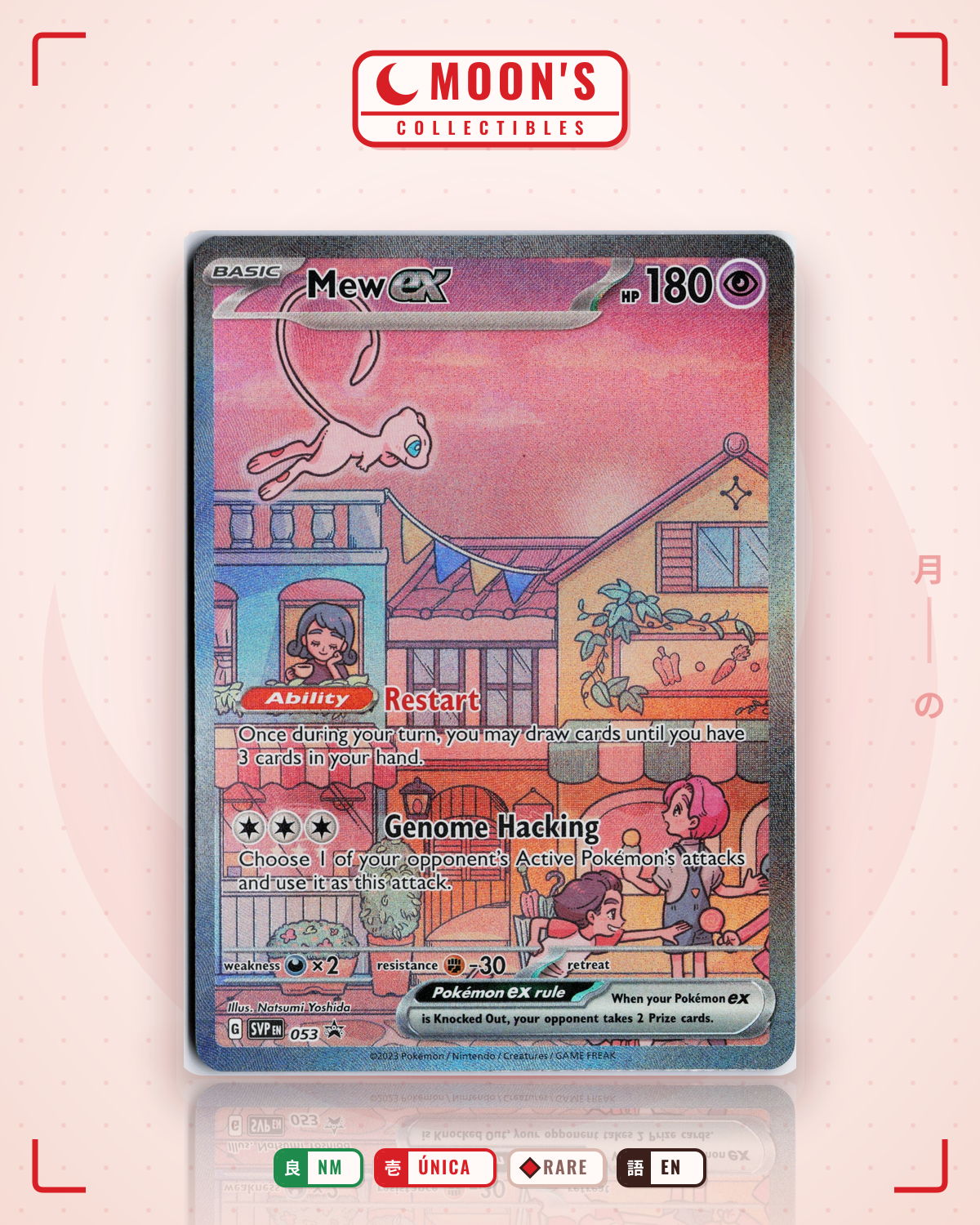 Carta Pokémon Mew ex · Scarlet & Violet Black Star Promos #053 (NM) — pieza única en Moon's Collectibles México
