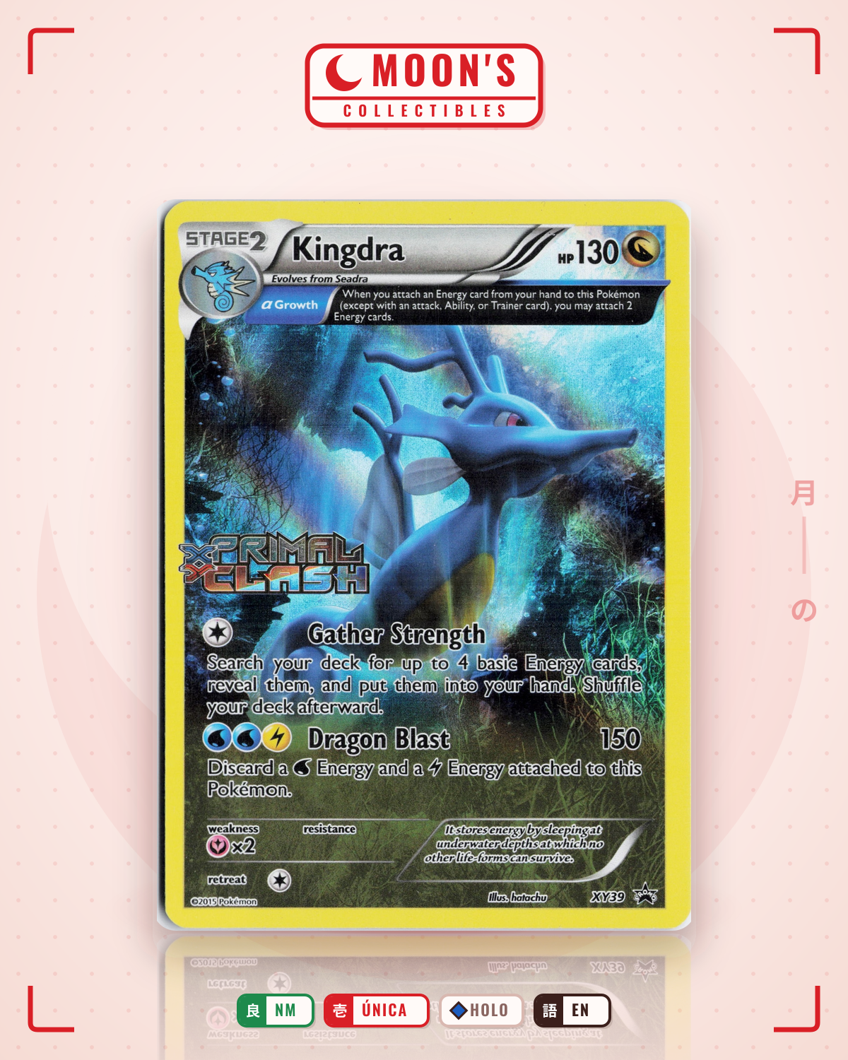 Carta Pokémon Kingdra ·  #xy39 (NM) — pieza única en Moon's Collectibles México