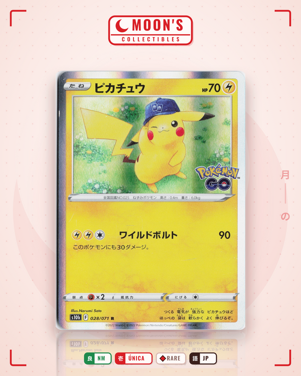 Carta Pokémon ピカチュウ · Pokémon GO #028/071 (NM) — pieza única en Moon's Collectibles México