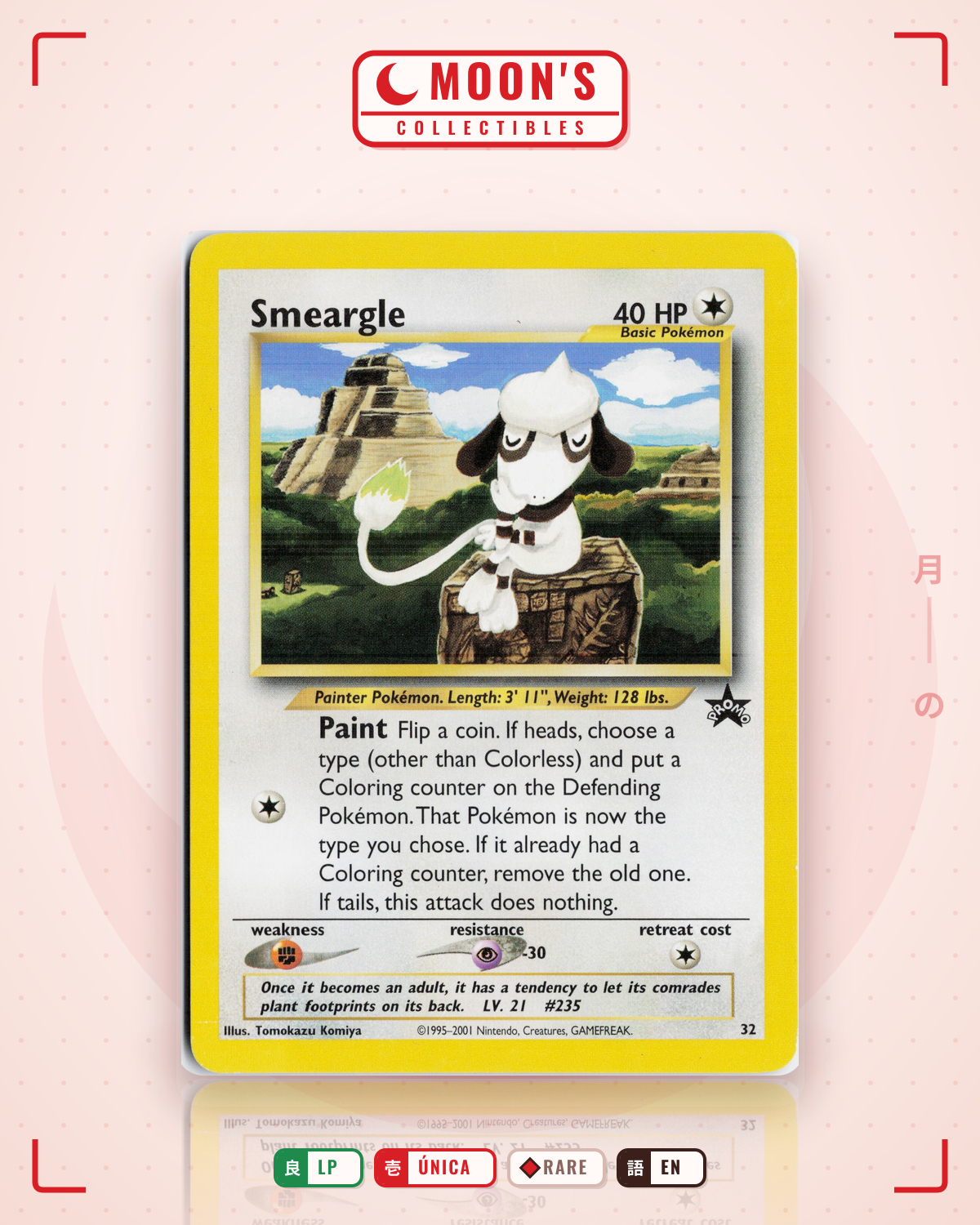 Carta Pokémon Smeargle · Wizards Black Star Promos #32 (LP) — pieza única en Moon's Collectibles México