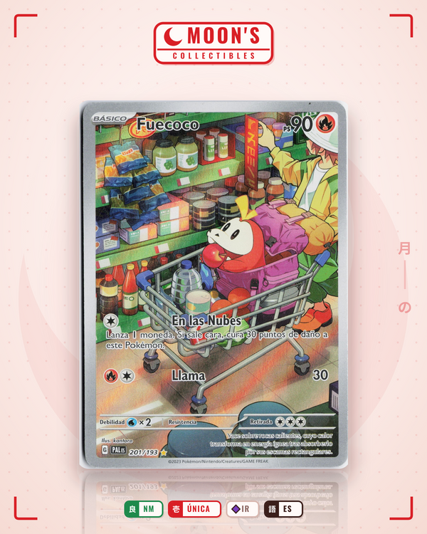 Carta Pokémon Fuecoco · Paldea Evolved #201/193 (NM) — pieza única en Moon's Collectibles México