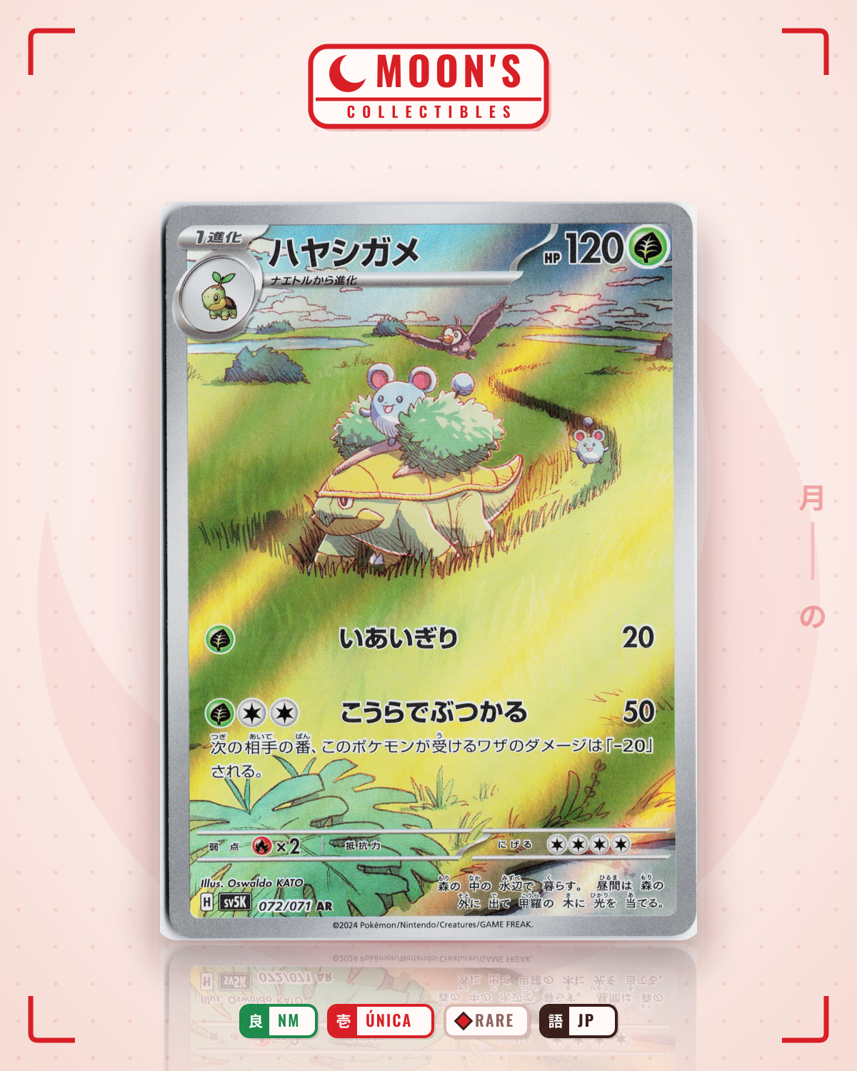 Carta Pokémon ハヤシガメ · ワイルドフォース #072/071 (NM) — pieza única en Moon's Collectibles México