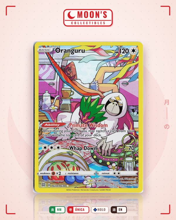 Carta Pokémon Oranguru · Brilliant Stars Trainer Gallery #TG12/TG30 (NM) — pieza única en Moon's Collectibles México