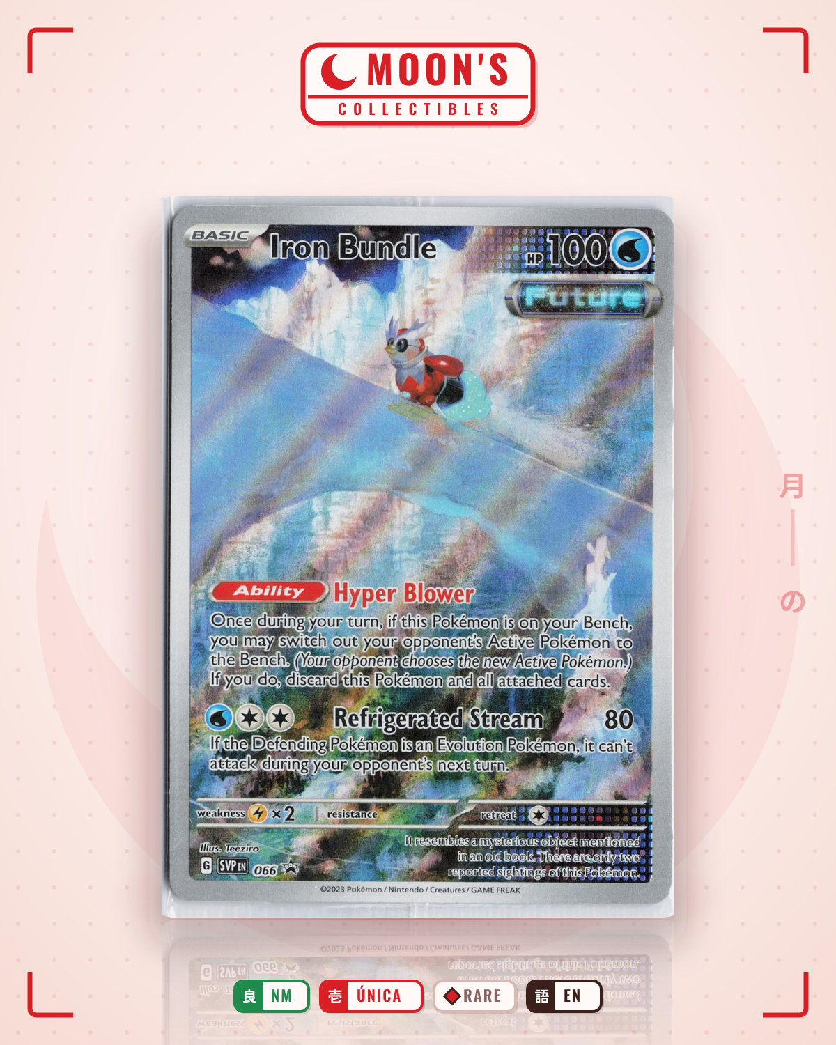 Carta Pokémon Iron Bundle · Scarlet & Violet Black Star Promos #066 (NM) — pieza única en Moon's Collectibles México