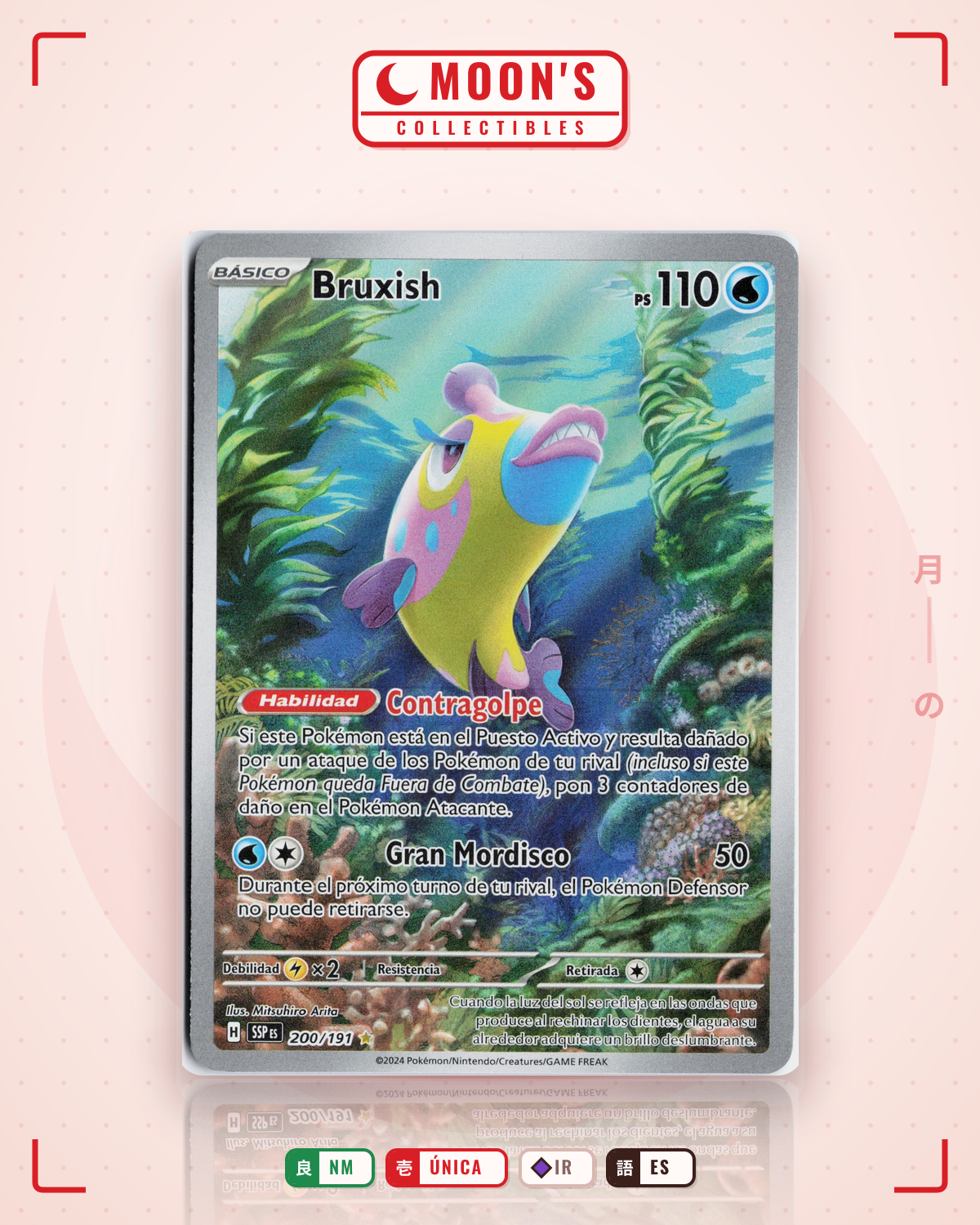 Carta Pokémon Bruxish · Surging Sparks #200/191 (NM) — pieza única en Moon's Collectibles México