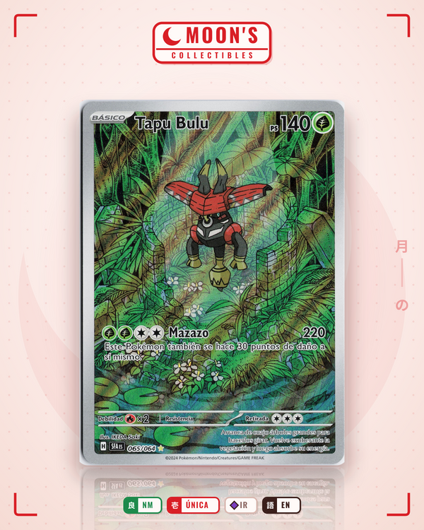 Carta Pokémon Tapu Bulu · Shrouded Fable #065/064 (NM) — pieza única en Moon's Collectibles México