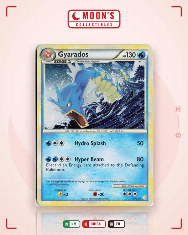 Carta Pokémon Gyarados · Classic Collection #007/034 (NM) — pieza única en Moon's Collectibles México