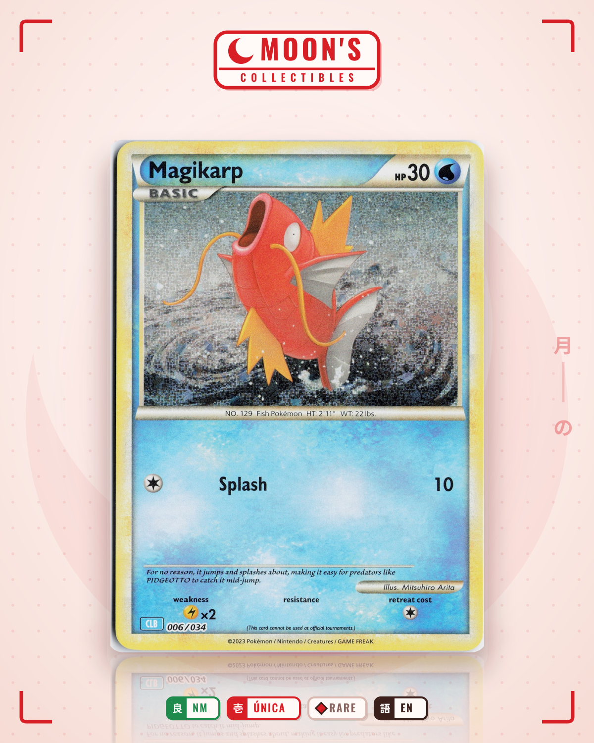 Carta Pokémon Magikarp · Pokémon TCG Classic - Blastoise #006/034 (NM) — pieza única en Moon's Collectibles México