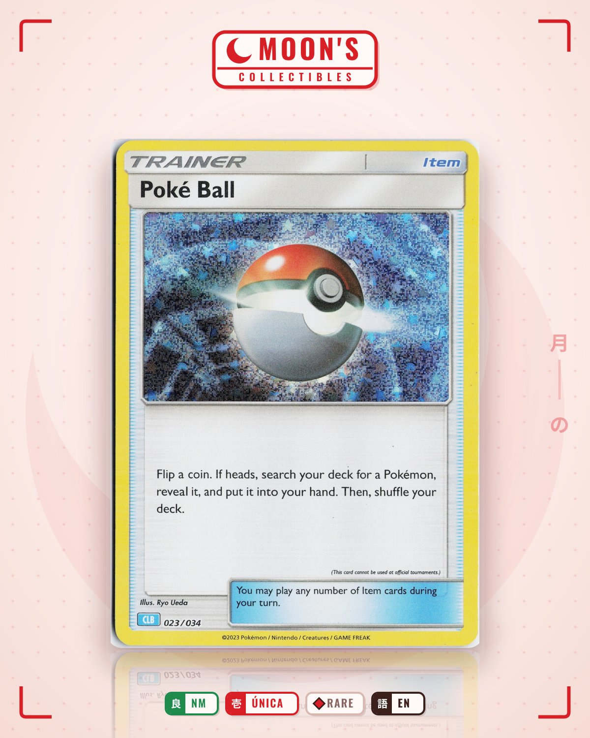 Carta Pokémon Poké Ball · Pokémon TCG Classic - Blastoise #023/034 (NM) — pieza única en Moon's Collectibles México