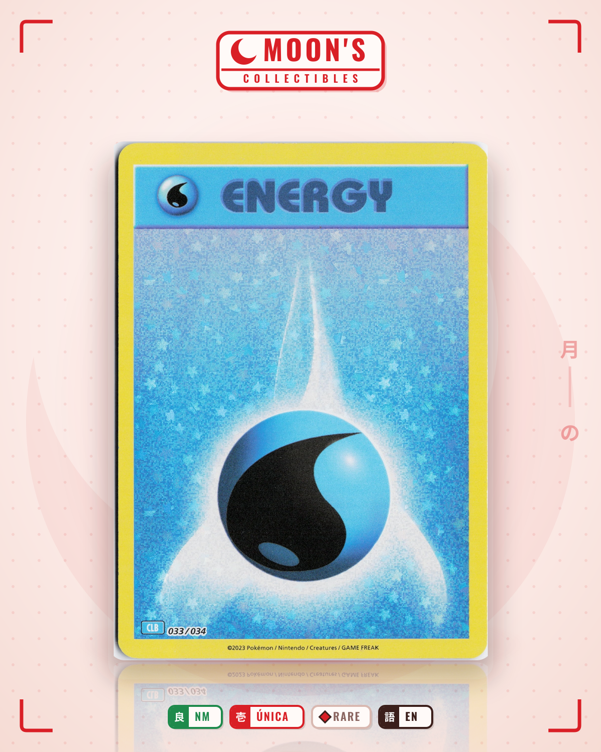 Carta Pokémon Basic Water Energy · Pokémon TCG Classic - Blastoise #033/034 (NM) — pieza única en Moon's Collectibles México