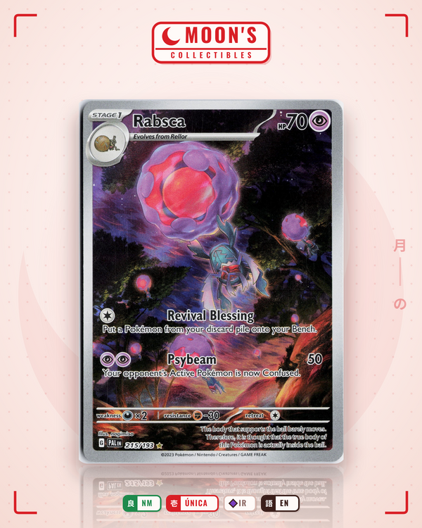 Carta Pokémon Rabsca · Paldea Evolved #215/193 (NM) — pieza única en Moon's Collectibles México