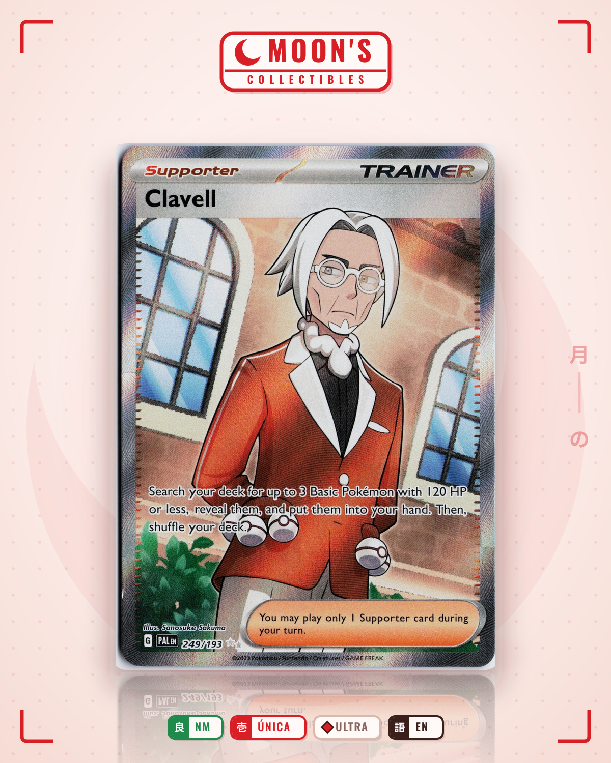 Carta Pokémon Clavell · Paldea Evolved #249/193 (NM) — pieza única en Moon's Collectibles México