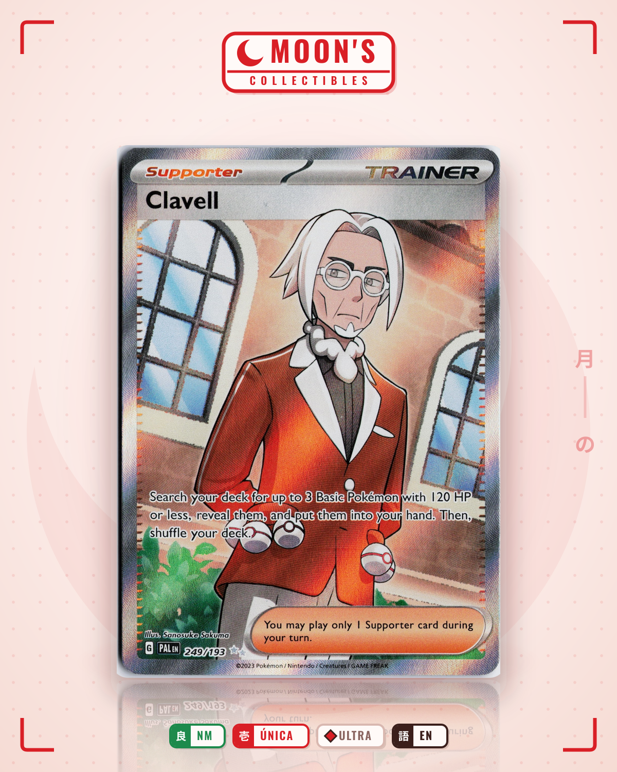 Carta Pokémon Clavell · Paldea Evolved #249/193 (NM) — pieza única en Moon's Collectibles México