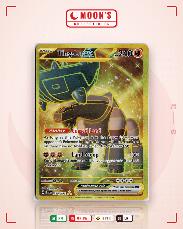 Carta Pokémon Ting-Lu ex · Paldea Evolved #275/193 (NM) — pieza única en Moon's Collectibles México