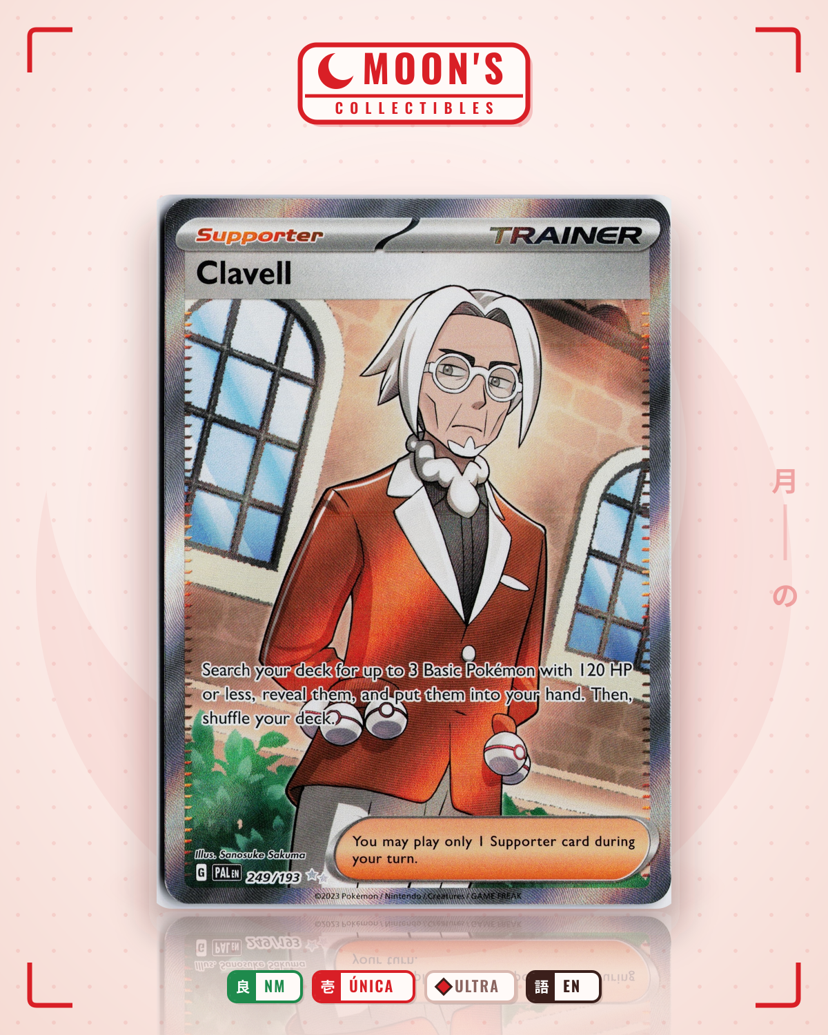 Carta Pokémon Clavell · Paldea Evolved #249/193 (NM) — pieza única en Moon's Collectibles México