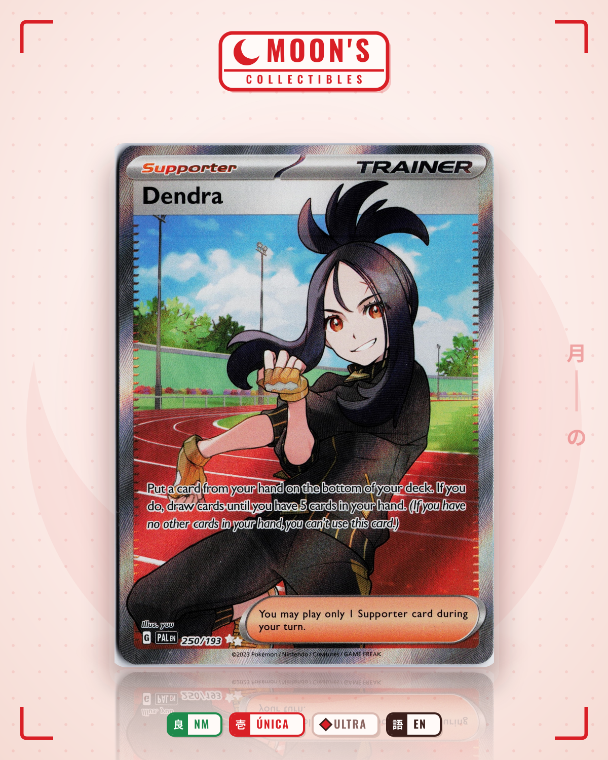 Carta Pokémon Dendra · Paldea Evolved #250/193 (NM) — pieza única en Moon's Collectibles México