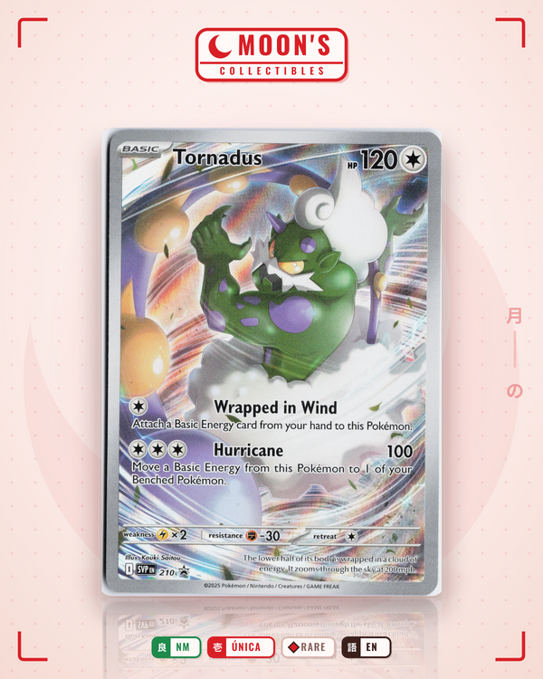 Carta Pokémon Tornadus · Scarlet & Violet Black Star Promos #210 (NM) — pieza única en Moon's Collectibles México