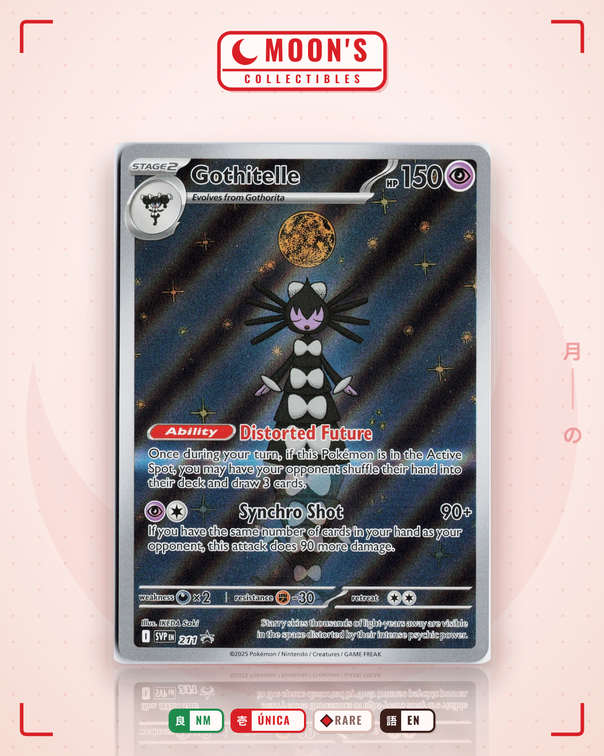 Carta Pokémon Gothitelle · svp #211 (NM) — pieza única en Moon's Collectibles México