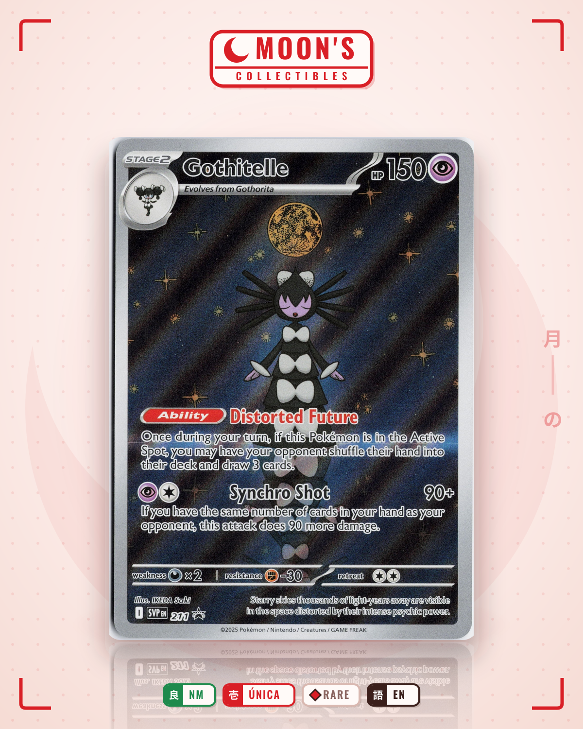 Carta Pokémon Gothitelle · svp #211 (NM) — pieza única en Moon's Collectibles México
