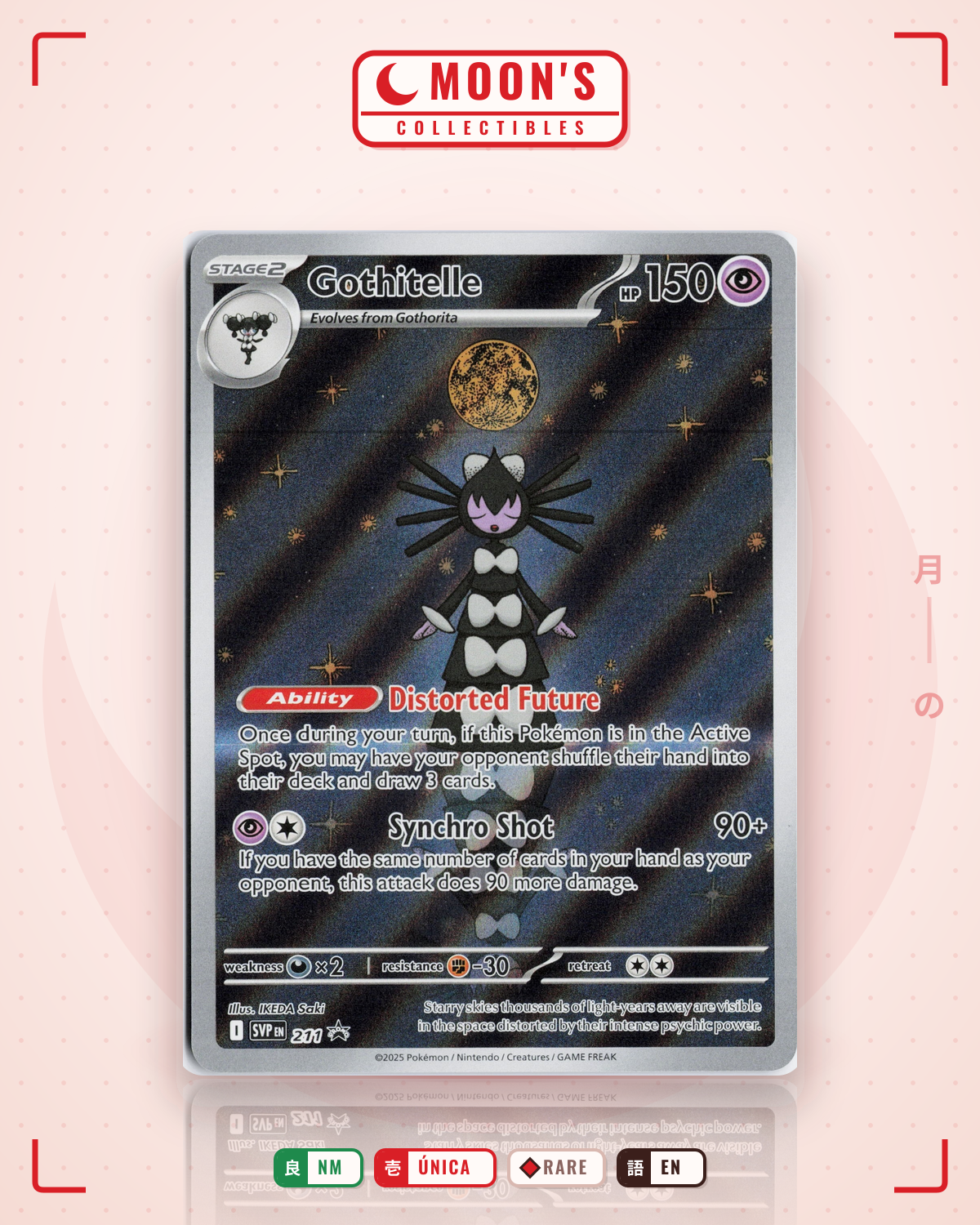 Carta Pokémon Gothitelle · SVP #211 (NM) — pieza única en Moon's Collectibles México