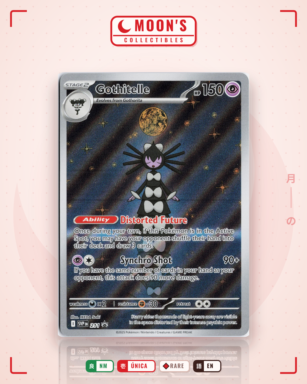 Carta Pokémon Gothitelle · SVP #211 (NM) — pieza única en Moon's Collectibles México