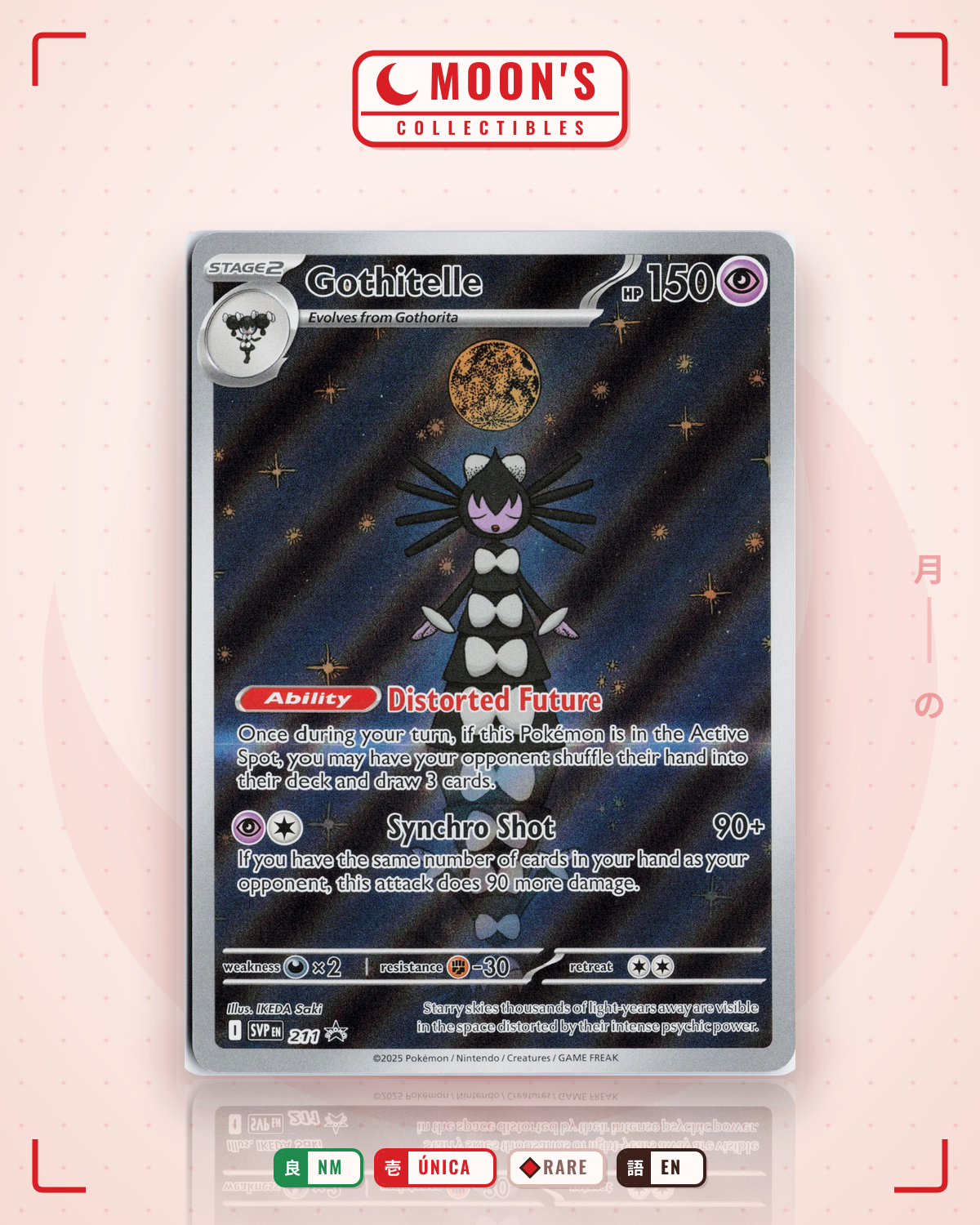 Carta Pokémon Gothitelle · SVP #211 (NM) — pieza única en Moon's Collectibles México