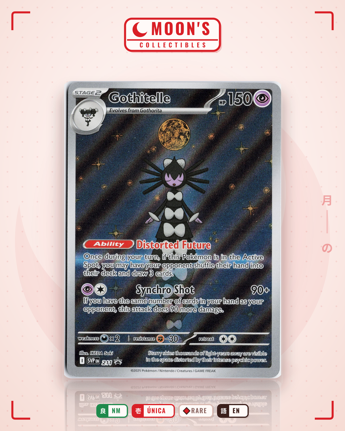 Carta Pokémon Gothitelle · SVP #211 (NM) — pieza única en Moon's Collectibles México