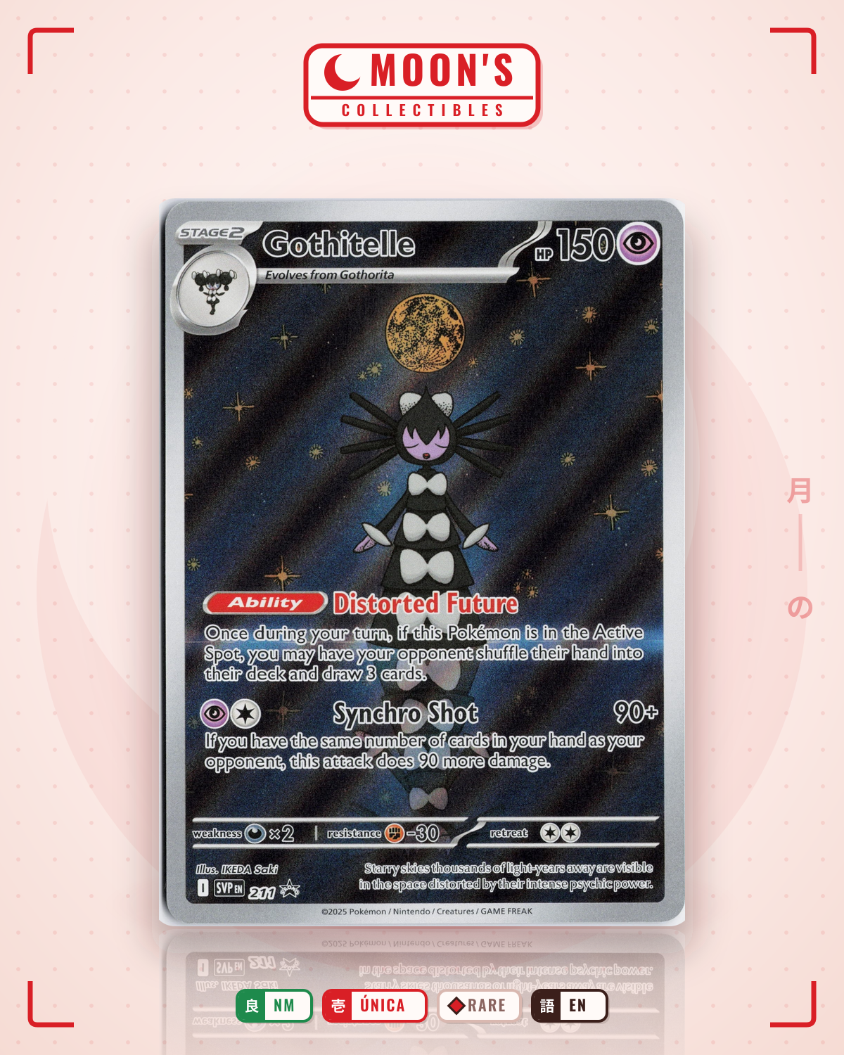 Carta Pokémon Gothitelle · SVP #211 (NM) — pieza única en Moon's Collectibles México