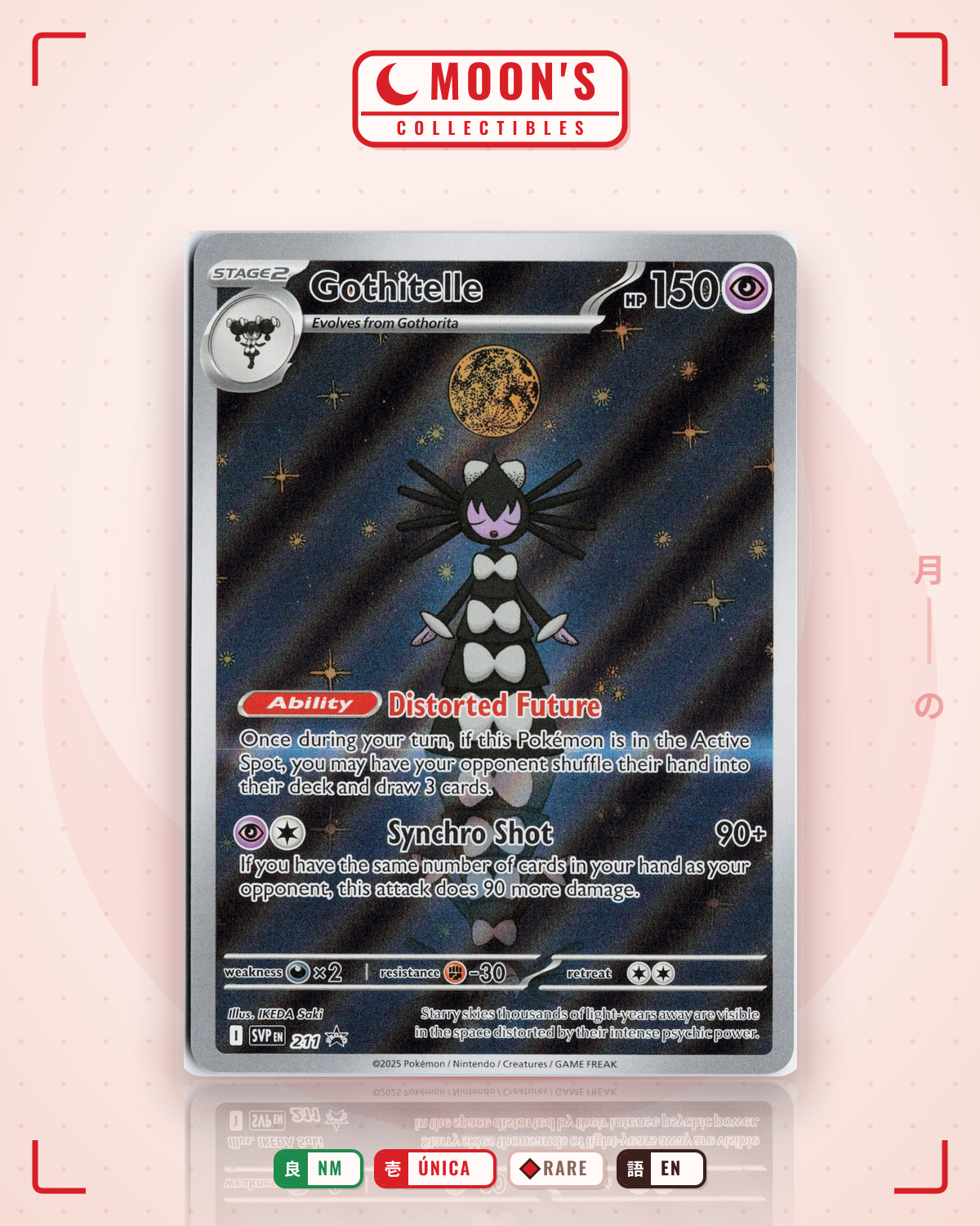 Carta Pokémon Gothitelle · SVP #211 (NM) — pieza única en Moon's Collectibles México