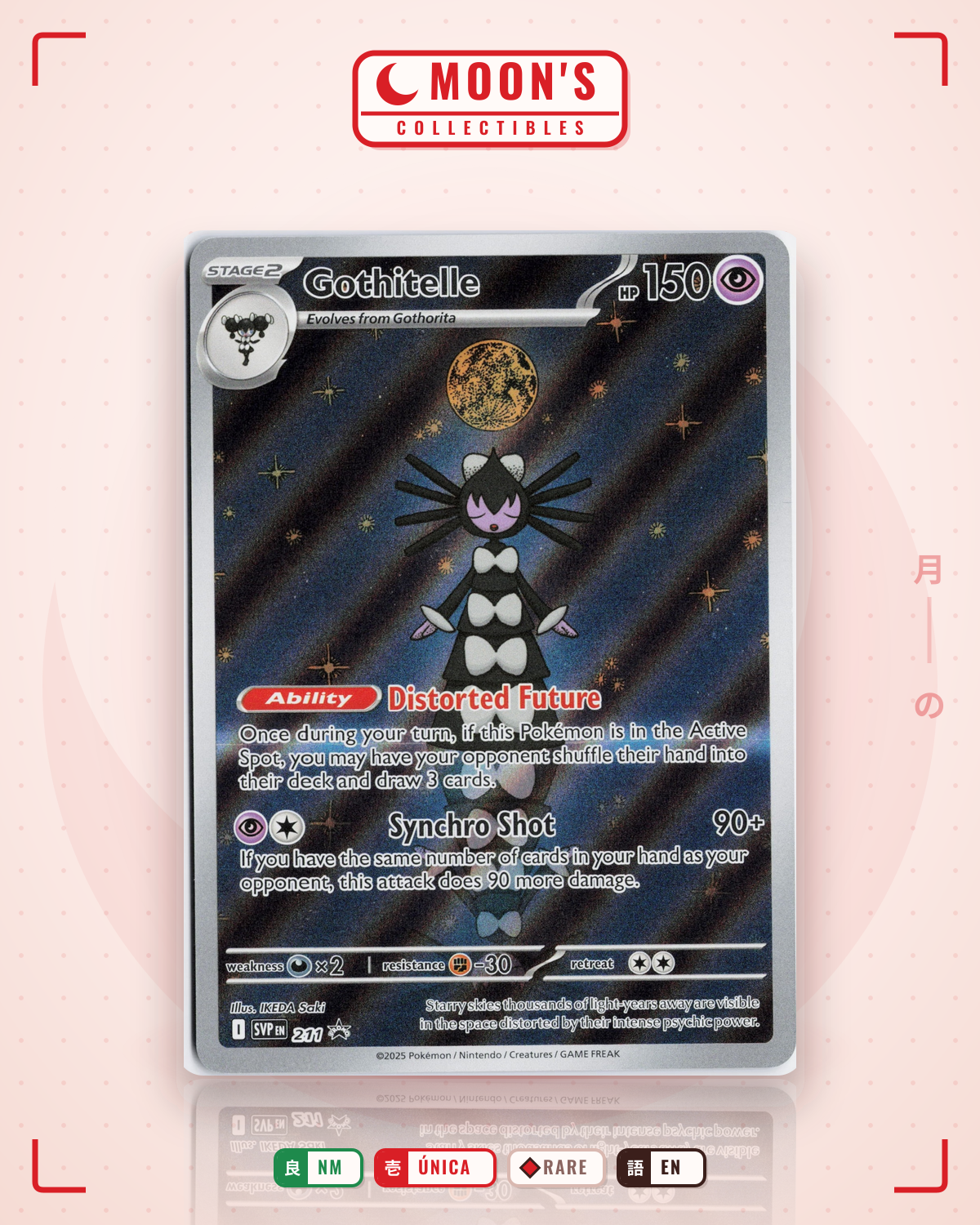 Carta Pokémon Gothitelle · svp #211 (NM) — pieza única en Moon's Collectibles México