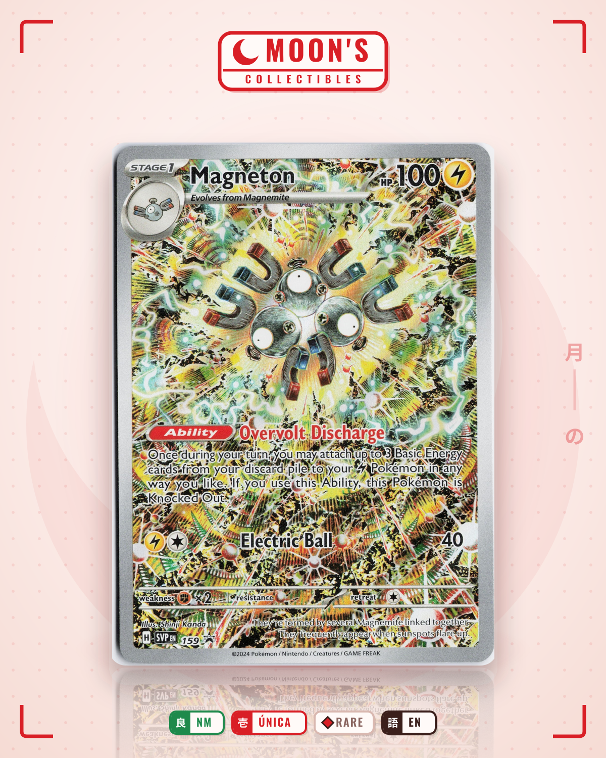 Carta Pokémon Magneton · Scarlet & Violet Black Star Promos #159 (NM) — pieza única en Moon's Collectibles México