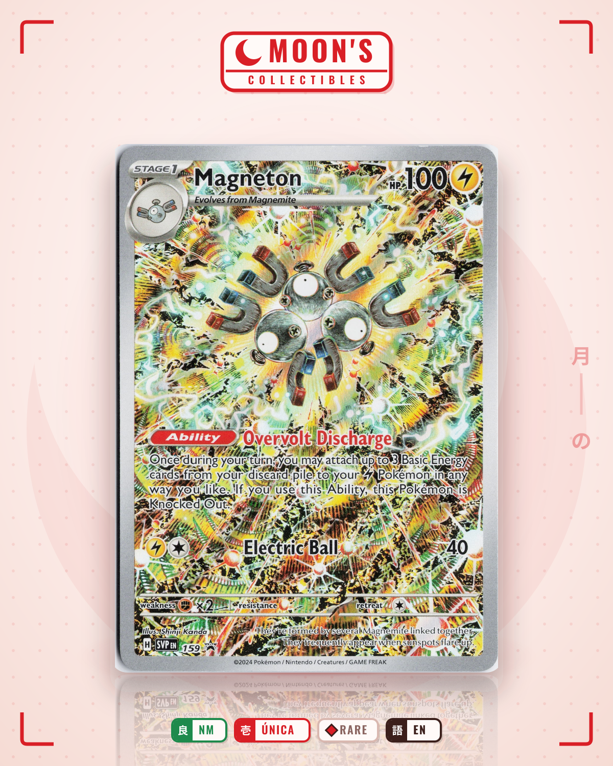 Carta Pokémon Magneton · Scarlet & Violet Black Star Promos #159 (NM) — pieza única en Moon's Collectibles México