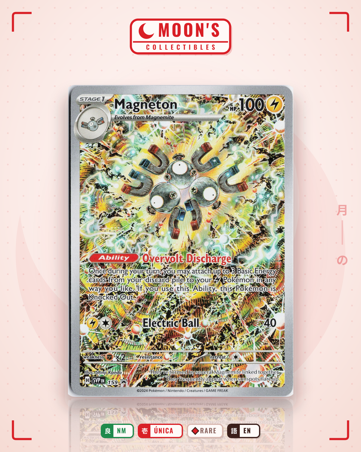 Carta Pokémon Magneton · Scarlet & Violet Black Star Promos #159 (NM) — pieza única en Moon's Collectibles México