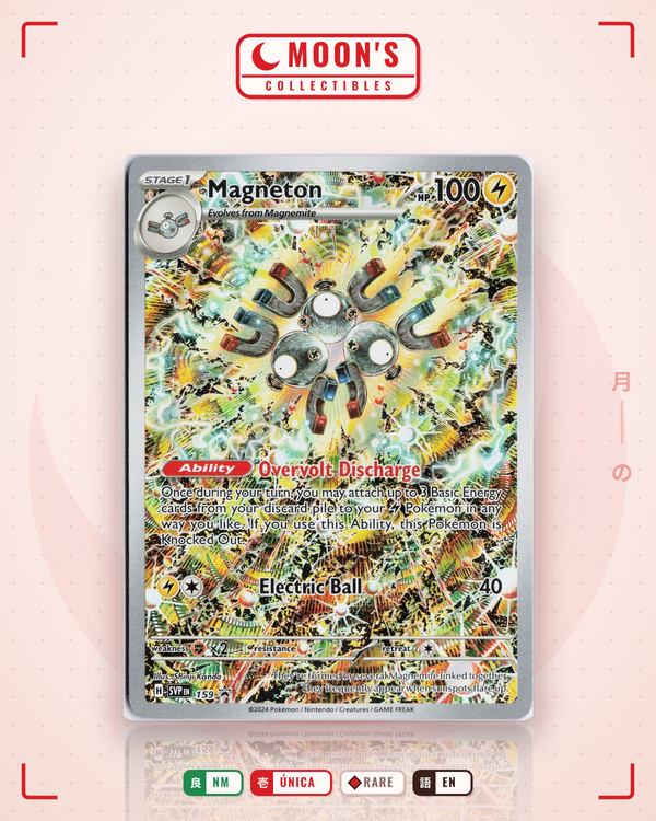 Carta Pokémon Magneton · Scarlet & Violet Black Star Promos #159 (NM) — pieza única en Moon's Collectibles México