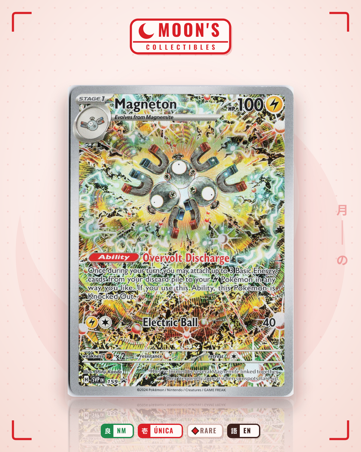Carta Pokémon Magneton · Scarlet & Violet Black Star Promos #159 (NM) — pieza única en Moon's Collectibles México
