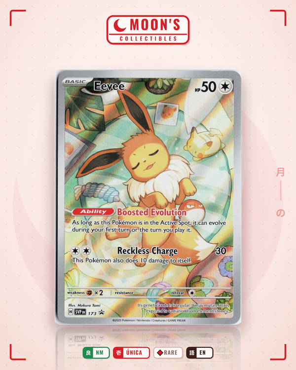 Carta Pokémon Eevee · Scarlet & Violet Black Star Promos #173 (NM) — pieza única en Moon's Collectibles México