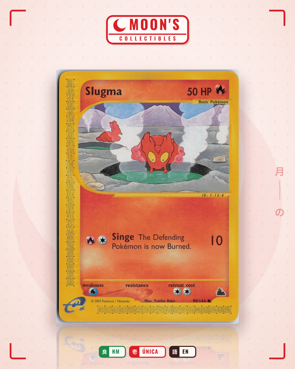 Carta Pokémon Slugma · Skyridge #99/144 (NM) — pieza única en Moon's Collectibles México