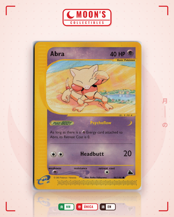 Carta Pokémon Abra · Skyridge #46/144 (NM) — pieza única en Moon's Collectibles México